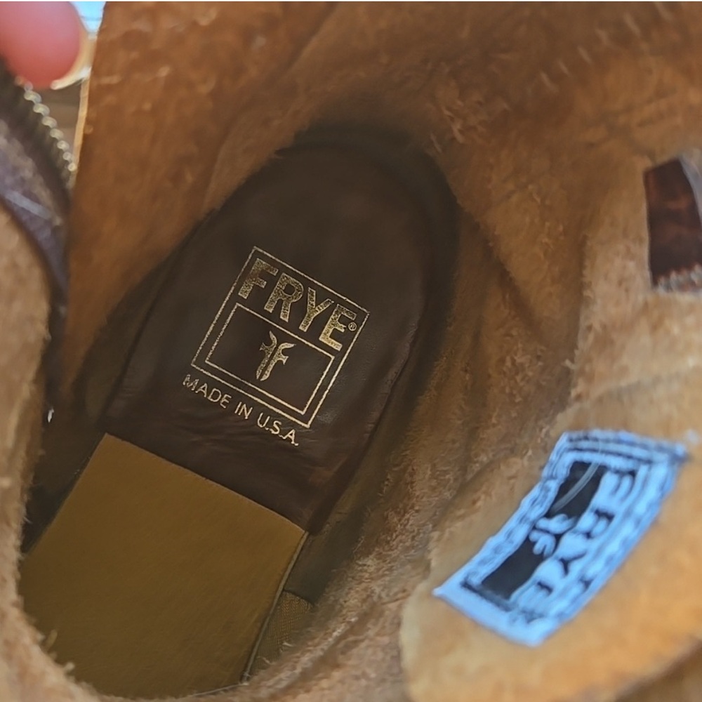 Frye Brown Leather Men's Boots - Picture 3 of 4